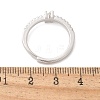 S925 Sterling Silver Adjustable Letter Rings for Women RJEW-M068-01P-N-3