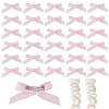 Bowknot Polyester Pins LS-JEWB-WH0010-89C-1