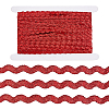 3 Rolls Polyester Wavy Fringe Trim Ribbon OCOR-GF0004-46D-6