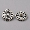 1-Hole Alloy Shank Buttons BUTT-WH0020-21-1