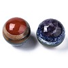 Assembled Natural Red Jasper & Topaz Jade &  Tiger Eye & Green Aventurine & Blue Spot Jasper & Lapis Lazuli & Amethyst Beads G-S375-003-2
