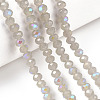 Electroplate Glass Beads Strands EGLA-A034-J6mm-L09-4