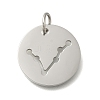 Anti-Tarnish 304 Stainless Steel Pendants STAS-M074-02L-P-1