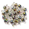 UV Plating Rainbow Iridescent Acrylic Beads X1-PACR-E001-05G-3