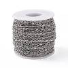 Tarnish Resistant 304 Stainless Steel Cable Chains CHS-R002-01-2