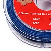 2-Ply Round Waxed Cotton Thread Cords YC-T004-01A-19-2