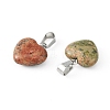 Natural Unakite Goldstone Pendants G-Q371-15-3