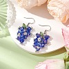 Glass with Acrylic Dangle Earrings for Women EJEW-TA00556-2