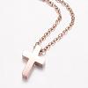 304 Stainless Steel Pendant Necklaces NJEW-D277-27-3