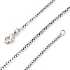 1.5mm Rack Plating Brass Box Chain Necklaces for Women Men MAK-L044-30P-4