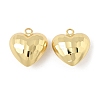Heart Brass Pendants KK-M327-02C-G-1