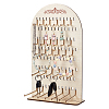 Arch Shaped Plywood Jewelry Organizer Display Stands for Bracelets Necklaces Display Cards AJEW-WH0604-76-1
