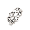 Sterling Silver Open Cuff Rings for Women RJEW-R008-01AS-05-4