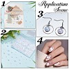 70G  5 Styles ABS Plastic Imitation Pearl Cabochons OACR-SC0001-45D-5