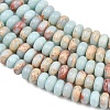 Synthetic Aqua Terra Jasper  Beads Strands X-G-S366-102A-7