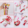 150Pcs 6 Styles Round & Heart Silicone Beads SIL-PA0001-37-5