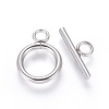 Non-Tarnish 304 Stainless Steel Toggle Clasps LS-STAS-I120-61B-P-1