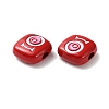 Spray Painted Alloy Enamel Beads PALLOY-M215-15D-3