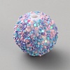 Opaque Acrylic Glitter Beads FIND-CJC0010-111A-21-1