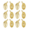 12Pcs Rugby Rack Plating Brass Pendants KK-HS0002-05-1