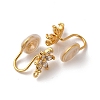 Brass Micro Pave Cubic Zirconia Ear Cuff Findings KK-F898-19D-G-2