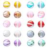 50Pcs 10 Colors Synthetic Moonstone Beads Strands G-YW0001-08-2