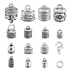 Tibetan Style Alloy Cord Ends TIBE-TA0001-16AS-2