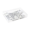 DIY Flat Round Alloy Commemorative Photo Pendants Making Kits DIY-FS0009-23-6