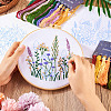 DIY Flower Pattern Embroidery Beginner Kits DIY-TAC0020-38-7