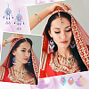 DIY Filigree Dangle Earring Making Kits DIY-UN0003-42-6