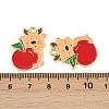 Christmas Deer Theme Alloy Enamel Pendants LS-ENAM-D304-01E-G-3