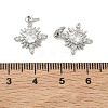 Brass Micro Pave Clear Cubic Zirconia Pendants KK-D229-13P-3