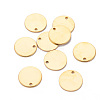 201 Stainless Steel Stamping Blank Tag Pendants STAS-T058-12mm-G-1