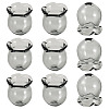 10Pcs Glass Bead Caps for Wind Chimes Making GLAA-BY0001-05A-3