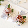 CRASPIRE 2Pcs 2 Style Silk Cloth Imitation Peony Corsage Boutonnieres AJEW-CP0001-59B-6