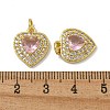 Brass Micro Pave Cubic Zirconia Charms KK-N254-133G-3