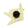 Paper Crane & Flower Alloy Enamel Pin Backs for Clothes for Women LS-JEWB-F043-02D-2
