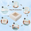 Square Paper Boxes with Clear Window SOAP-DJ0001-02B-03-6