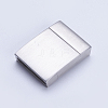 304 Stainless Steel Magnetic Clasps with Glue-in Ends STAS-G163-26P-2