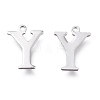 Tarnish Resistant 304 Stainless Steel Charms STAS-H112-Y-P-2