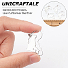 Unicraftale 4Pcs 4 Style 304 Stainless Steel Pendants STAS-UN0034-49-3