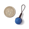 Round Natural Lava Rock Pendant Decorations PALLOY-JF03446-2