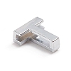 Alloy Slide Charms ALRI-WH0005-09T-P-2
