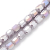 Electroplate Glass Beads Strands EGLA-K015-08H-1