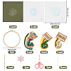 Flower Pattern Embroidery Beginner Kits DIY-WH0453-66-2