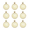 Tibetan Style Alloy Pendant Cabochon Settings LS-TIBE-R295-055G-LF-1