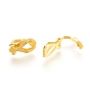 Brass Clip-on Earring Findings KK-L167-06G-1