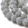 Opaque Solid Color Imitation Jade Glass Beads Strands LS-GLAA-F029-P4mm-14-3