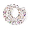 Electroplate Transparent Glass Beads Strands X-EGLA-N022-04A-D18-2