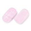 Spray Painted Transparent Glass Connector Charms X1-GLAA-H035-06J-2